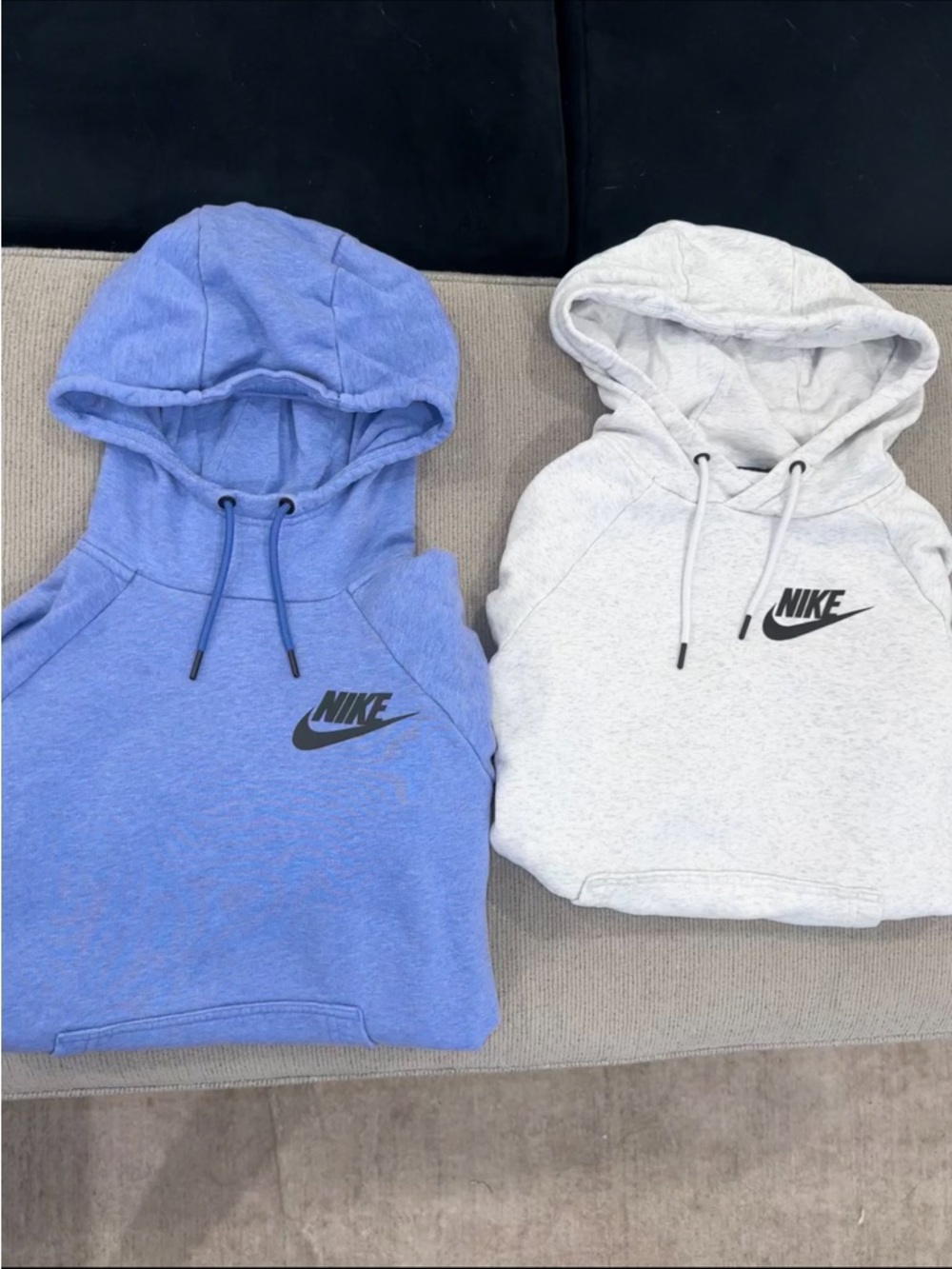 Nike Light Blue Pullover Hoodie with Red Tag